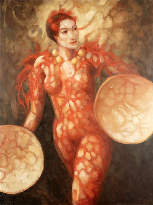 Dolores Chiappone, The Magic Bitch, c. oil on canvas, 40 x 30”, 1985, Photo by Jesse Groves